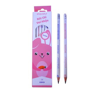 Bút chì vui nhộn Stacom 2B PC105A (hộp 12 cây)
