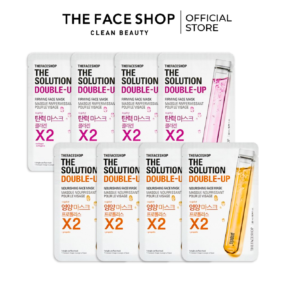 Combo 8 Mặt Nạ Dưỡng Da Săn Chắc THE FACE SHOP 22ml (Firming, Nourishing)