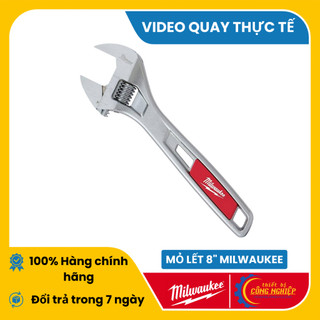 Mỏ lết, mỏ lếch 8" hàng cao cấp milwaukee 48-22-7408x. mạ crom, không gỉ sét 48-22-7408