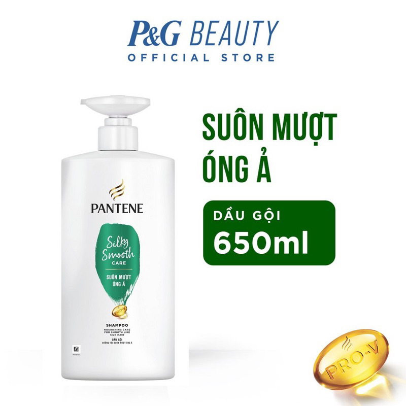 Pantene Dầu Gội Hair Fall/ Silky Smooth/ Anti Dandruff/ Damage Care/ Moisture Renewal 650g