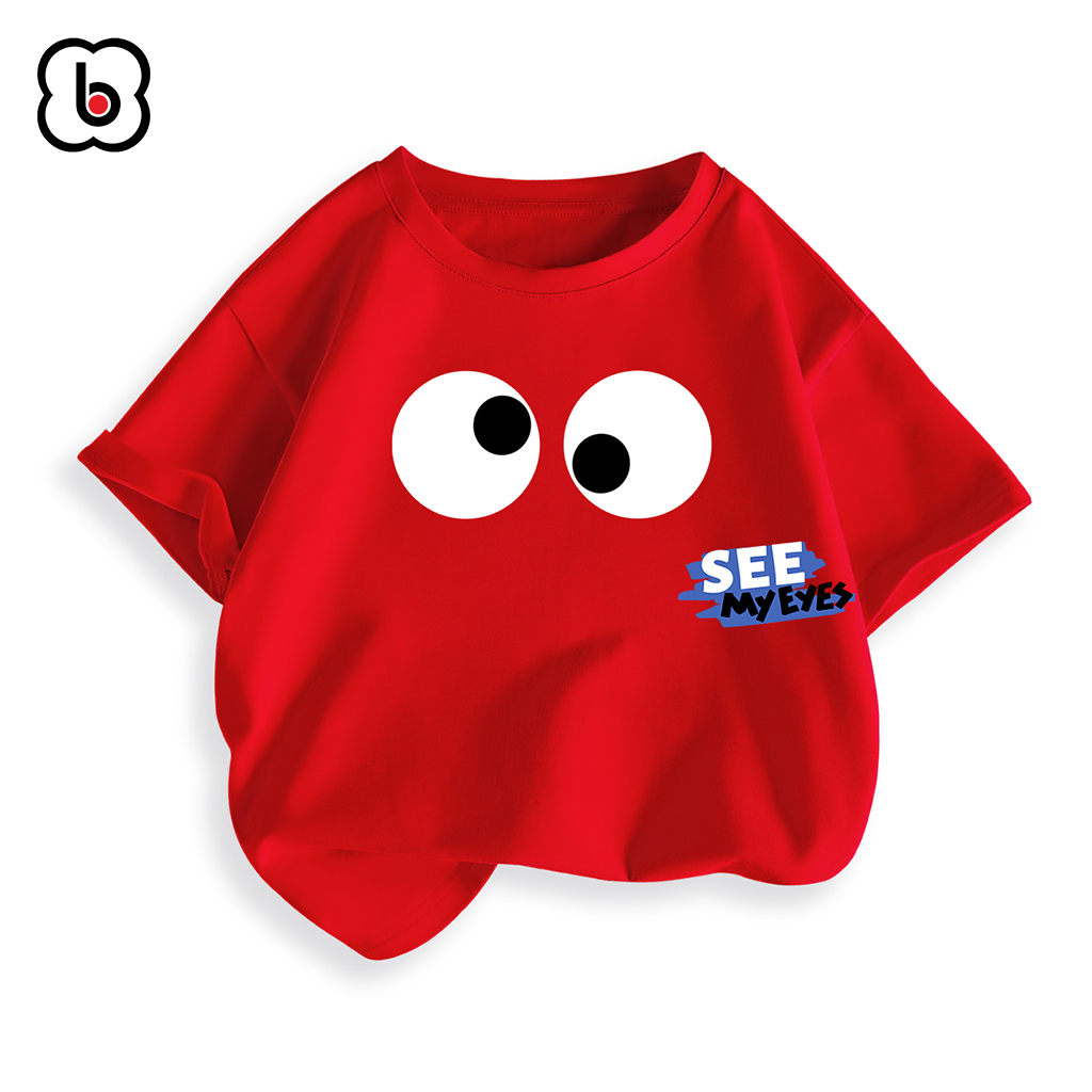 Áo thun bé trai bé gái BabyloveGO in hình hình ngộ nghĩnh SEE MY EYES