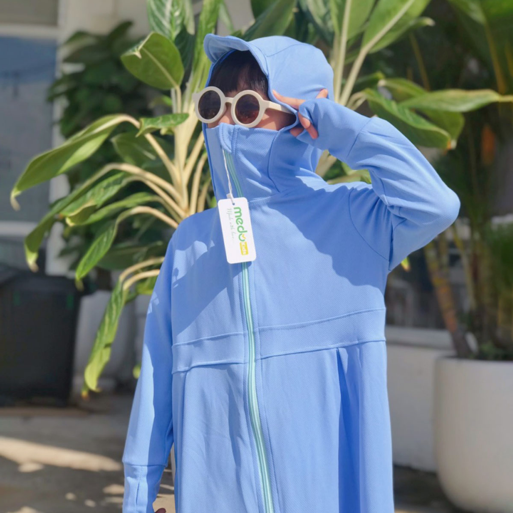 Áo chống nắng cho bé Medokids MD15 chất thun kim cương thấm hút tốt