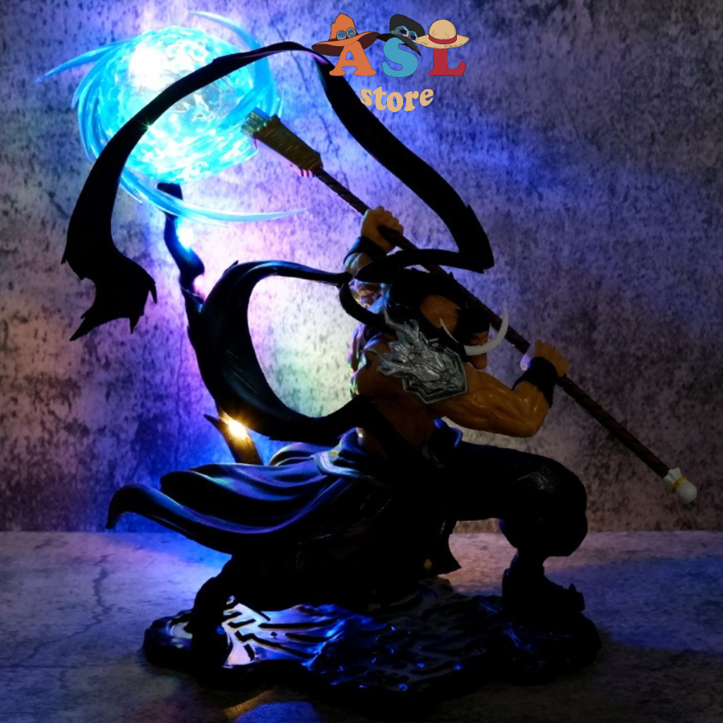Mô Hình One Piece Râu Trắng tứ hoàng One Piece Edward Newgate cao 28 cm có đèn Led -  Vũ Mô hình Figure One Piece