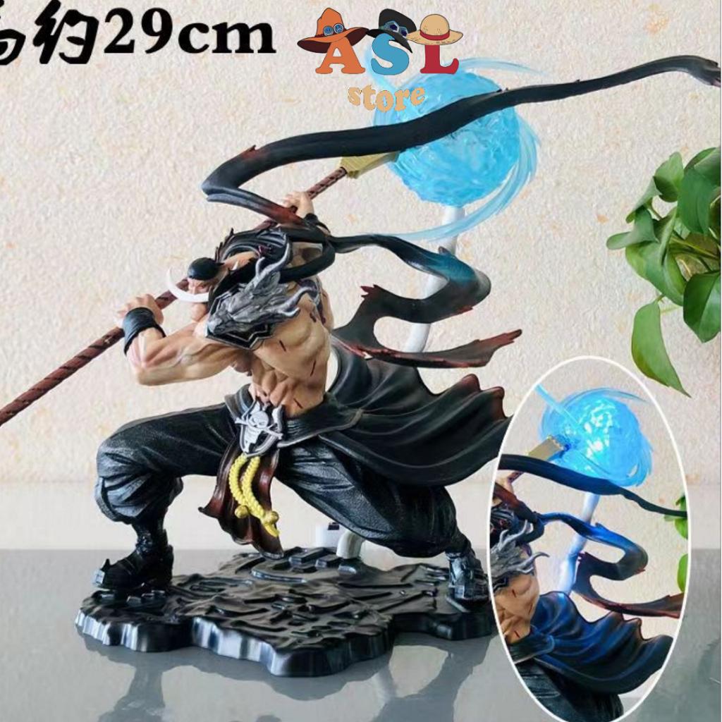 Mô Hình One Piece Râu Trắng tứ hoàng One Piece Edward Newgate cao 28 cm có đèn Led -  Vũ Mô hình Figure One Piece