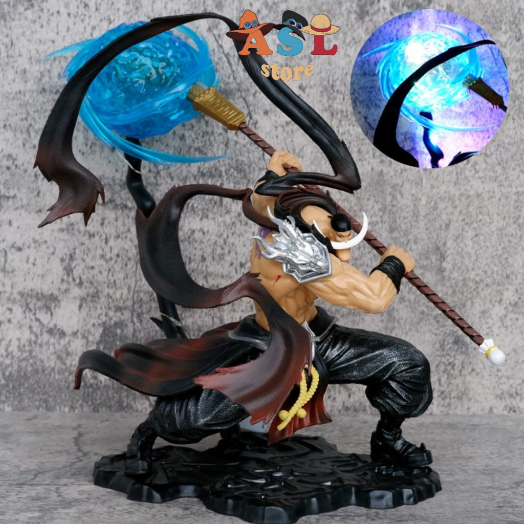 Mô Hình One Piece Râu Trắng tứ hoàng One Piece Edward Newgate cao 28 cm có đèn Led -  Vũ Mô hình Figure One Piece