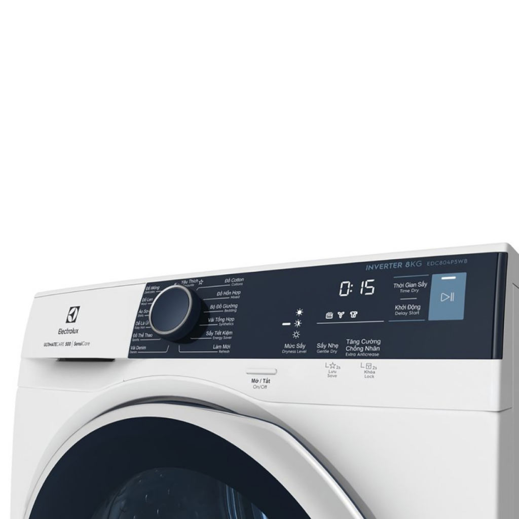 Máy sấy quần áo bơm nhiệt Electrolux EDH804H5WB  - Chính hãng bảo hành 24 tháng
