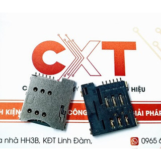 Micro sim card push push 6 pin