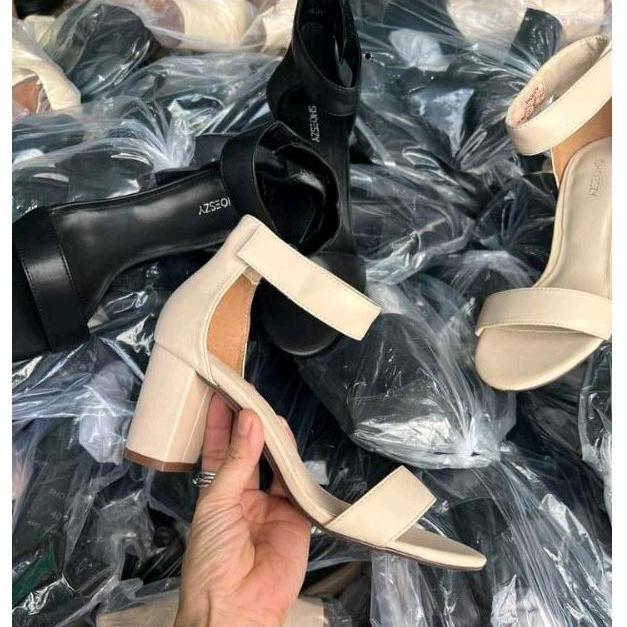 Giày cao gót SHOES nữ quai xé dán tiện dụng