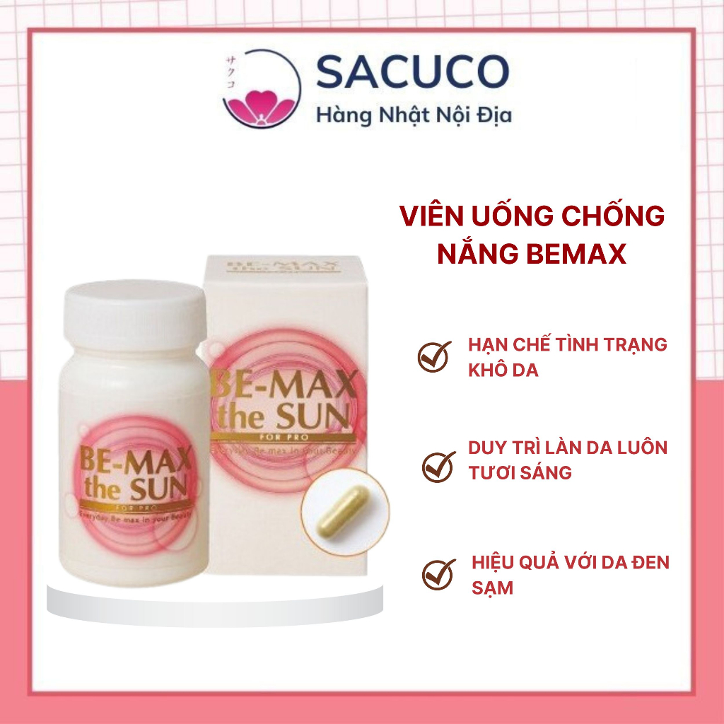Viên uống chống nắng Be-Max The Sun 30 viên