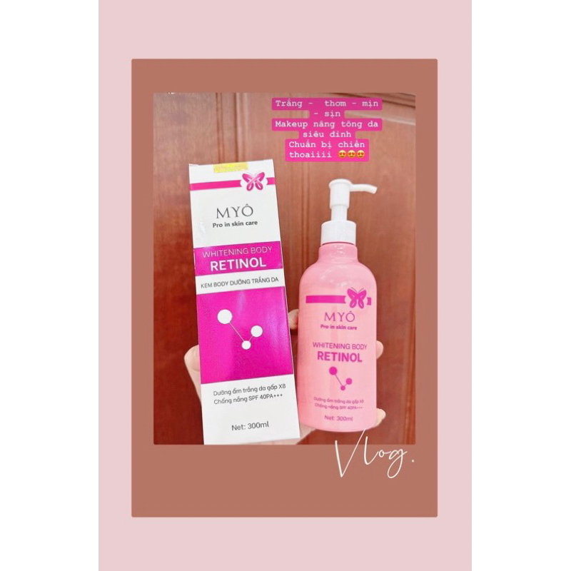 KEM DƯỠNG TRẮNG DA BODY RETINOL MYÔ