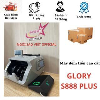 Máy đếm tiền GLORY S888 plus Phát Hiện Tiề.n Giả Mới Nhất, Công Tổng, Siêu Bền, Hàng Nhập Khẩu, Cao Cấp - Ngôi Sao Việt