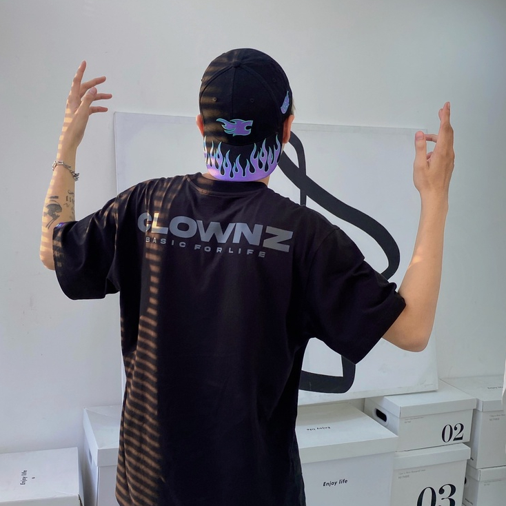 Áo thun tay lỡ local brand Clownz Basic For Life nhiều màu, phông basic form rộng, cotton, unisex nam nữ