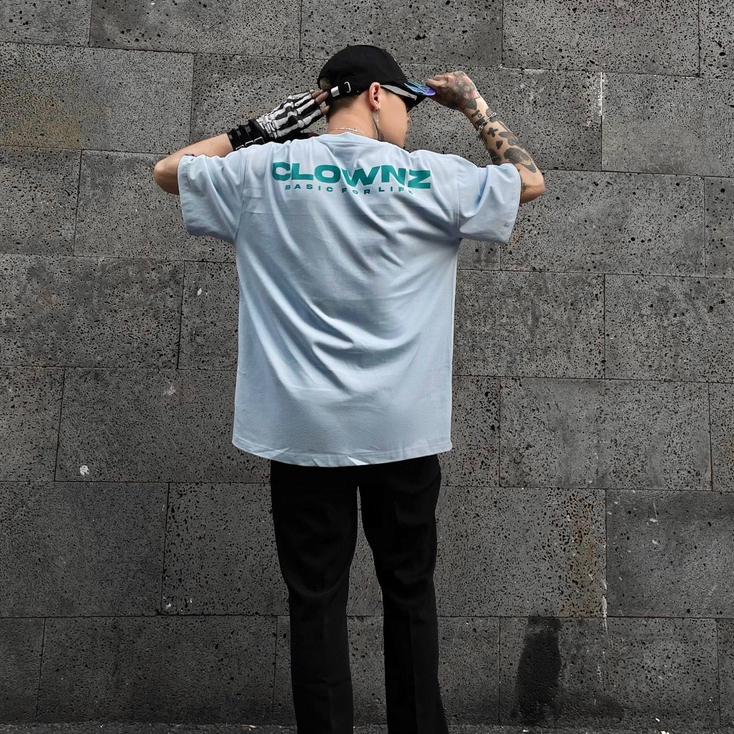Áo thun tay lỡ local brand Clownz Basic For Life nhiều màu, phông basic form rộng, cotton, unisex nam nữ