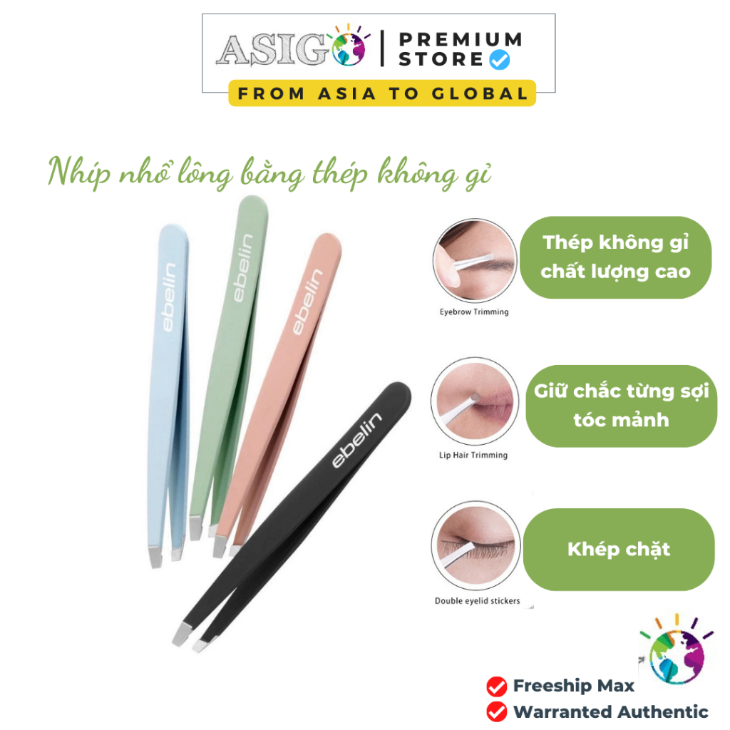 Nhíp nhổ lông bằng thép không gỉ