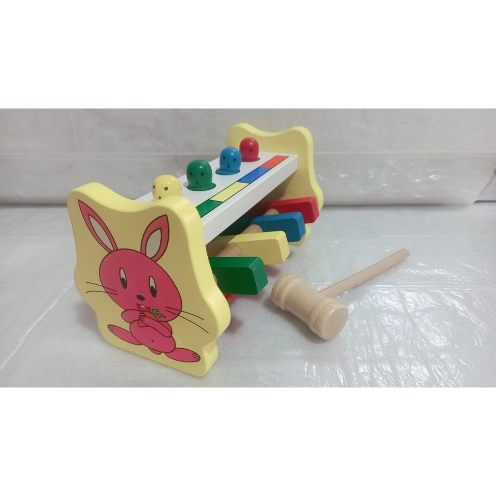 Bộ đồ chơi đập chuột bằng gỗ kèm bũa