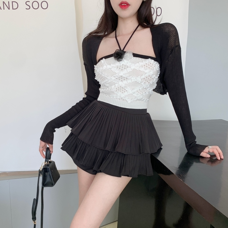 HUCA Douyin Áo Croptop Cúp Ngực, Ôm Body Tank top, Phong Cách Hè Năng Động Sexy, Set Đồ Douyin Trend Hot