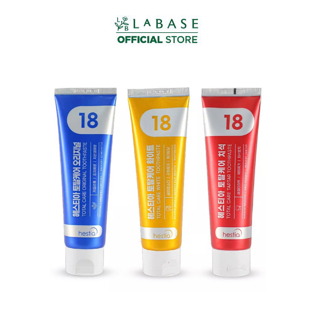 Kem đánh răng Hestia 18 Total Care Tartar Toothpaste Tuýp 120g