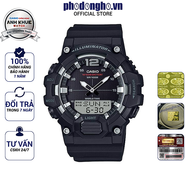 Đồng hồ nam dây nhựa Casio Anh Khuê HDC-700-1AVDF