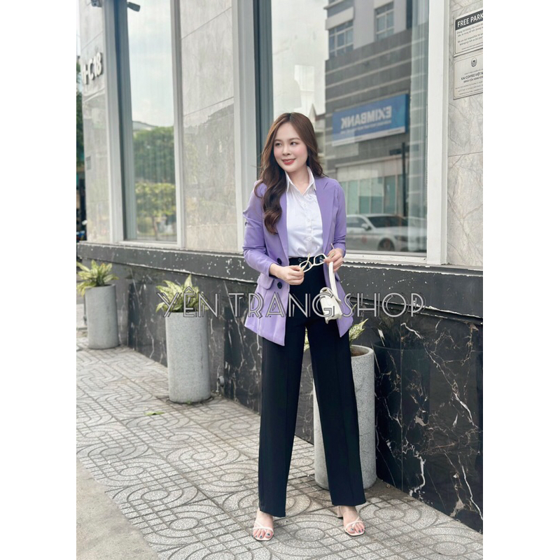 Áo vest dang dài  cổ  ngóc