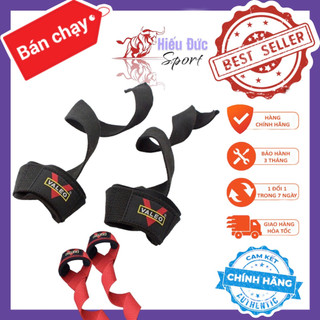 Dây kéo lưng tập gym Valeo Lifting Straps hỗ trợ Deadlift, kéo tạ, lên xà (1 Đôi)