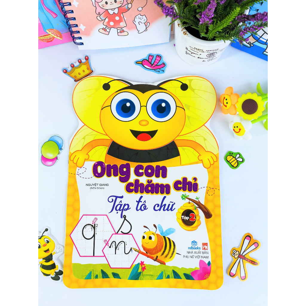Sách - Combo 5 cuốn Con ong chăm chỉ : tập tô chữ - ndbooks