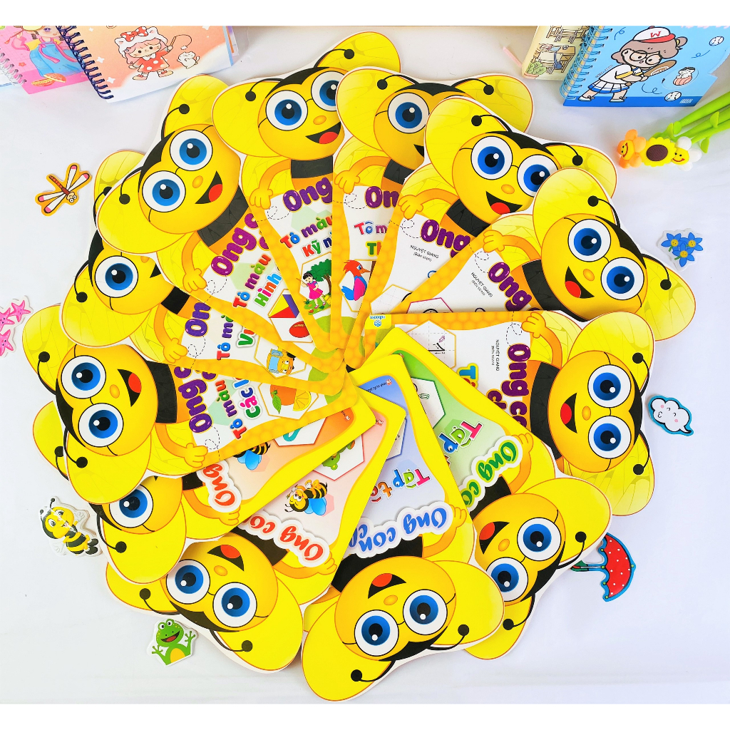 Sách - Combo 5 cuốn Con ong chăm chỉ : tập tô chữ - ndbooks