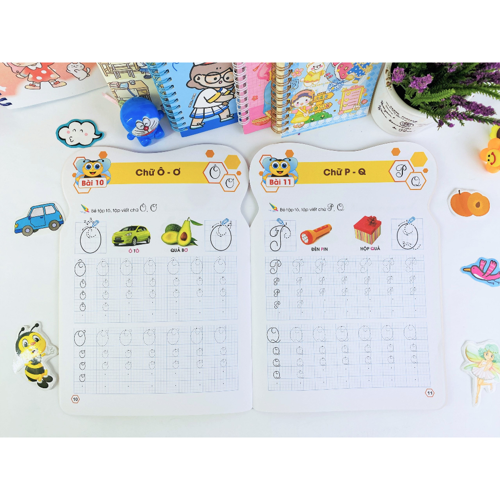 Sách - Combo 5 cuốn Con ong chăm chỉ : tập tô chữ - ndbooks