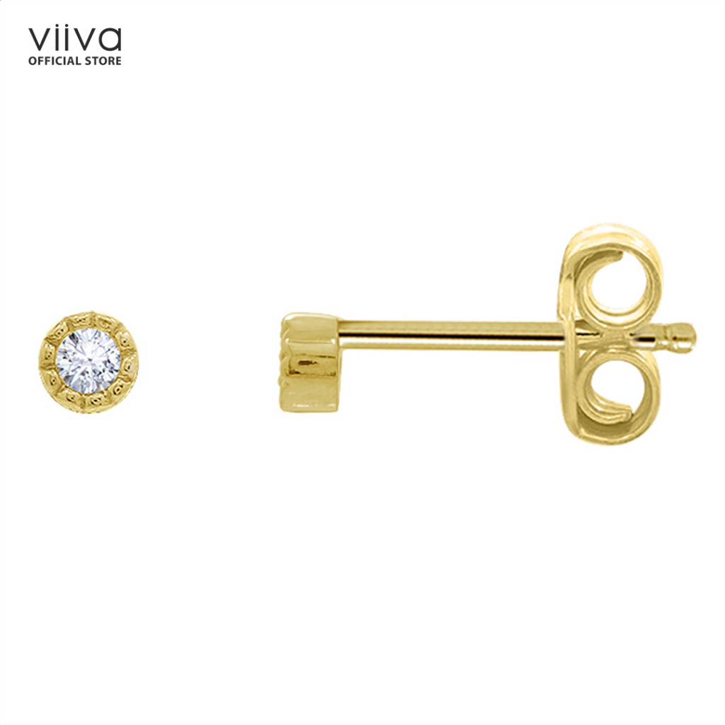 Khuyên Tai Milgrain Stud Earrings (Giá 1 chiếc)