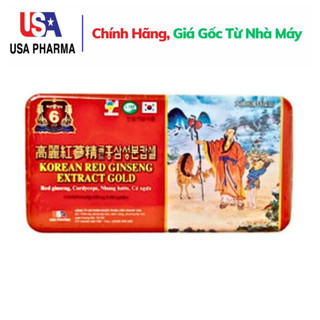 Đạm hồng sâm korean red ginseng extract gold bồi bổ sức khỏe - hộp 60 viên