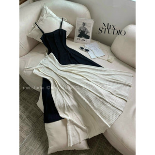 Đầm Xoè Dáng Dài Hai Dây Trơn Basic Siêu Hot CC138