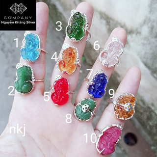 Nhẫn tỳ hưu bạc ta, đá phong thủy