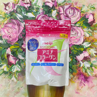 🌸 [Hàng Bill Nguyên Thùng Bill Nhật] Bột Amino Collagen Meiji Màu Hồng Nhật Bản