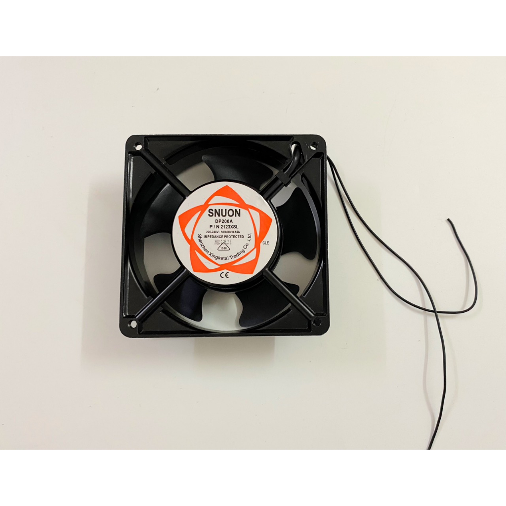 Quạt Máy Hàn - Quạt Thông Gió 220V Khung Nhôm Kích Thước 12x12x3.8