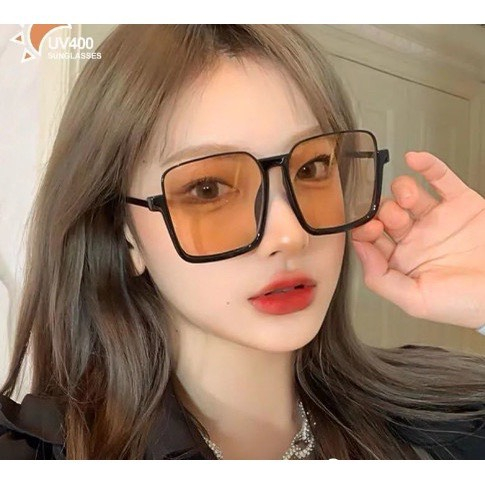Kính mát WE FLOWER gọng vuông lớn bảo vệ mặt UV 400 thời trang