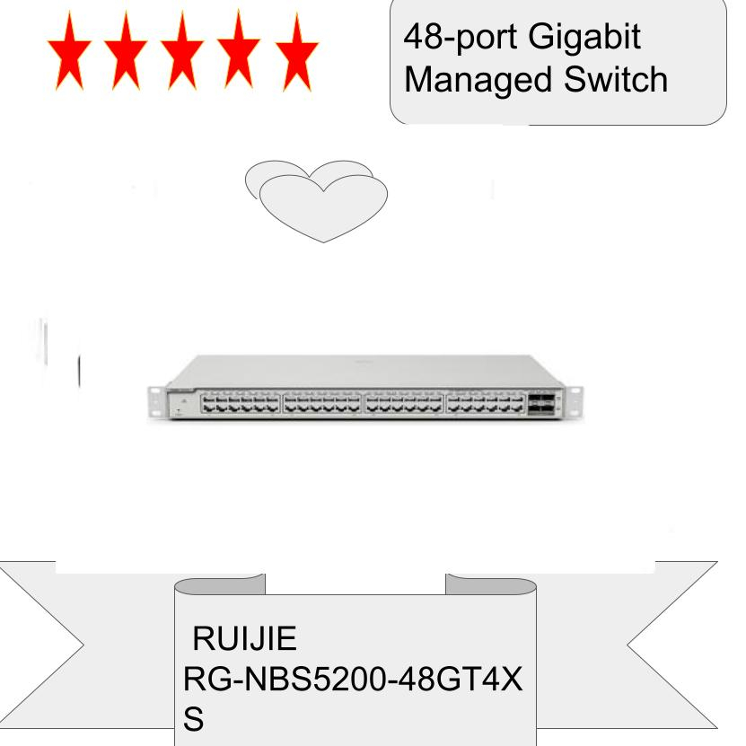 Thiết bị Switch Mạng 48-port Gigabit Managed Switch RUIJIE RG-NBS5200-48GT4XS