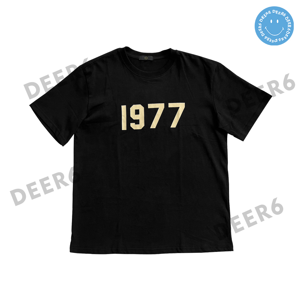 Áo phông thun 1977 nam nữ màu Đen