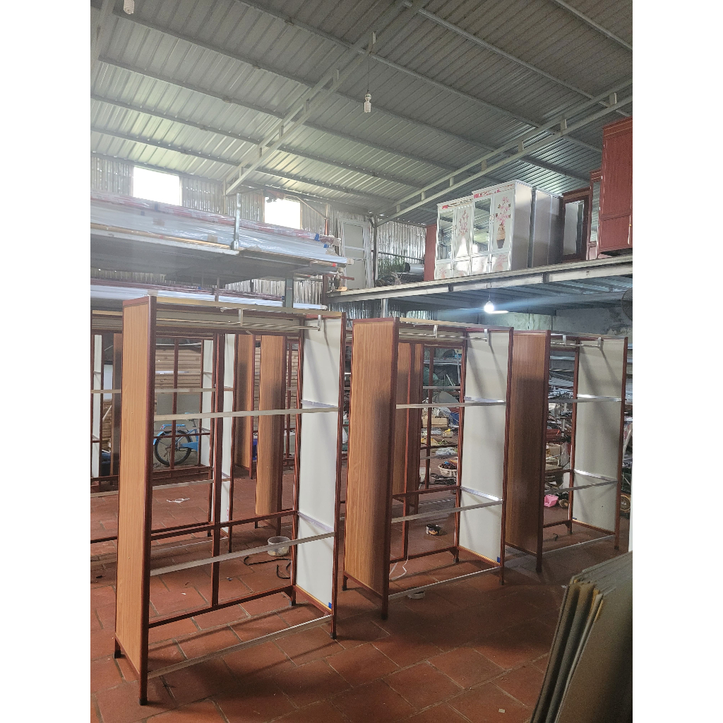 Tủ bếp chạn bát nhôm kính