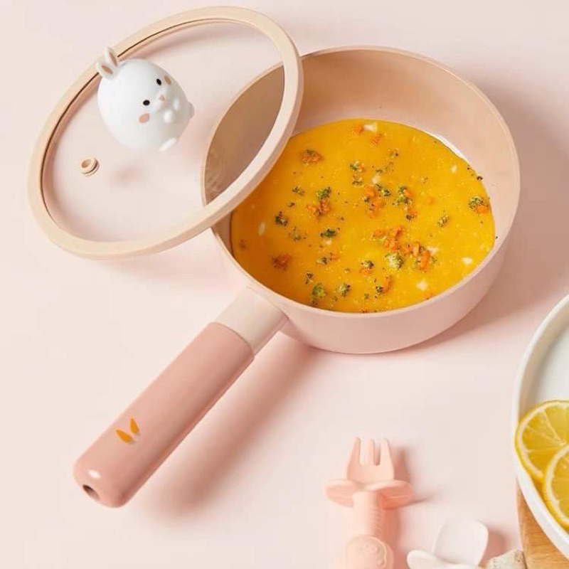 Bộ nồi nấu / hấp chống dính cao cấp ăn dặm cho bé NEOFLAM CHÍNH HÃNG
