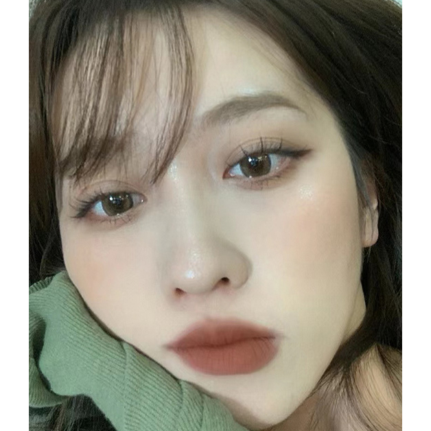 Ranliy💗Son Môi CAPPUVINI Kết Cấu Nhung Lì Tự Nhiên Lâu Trôi Thiết Kế Vỏ Hình Thỏ Ống Nhỏ Màu Đen