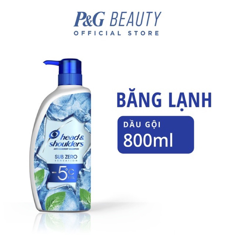 Dầu Gội Head&Shouder Bạc Hà / Da Đầu Ngứa / Hương Chanh / -5oC / Antibac 850g