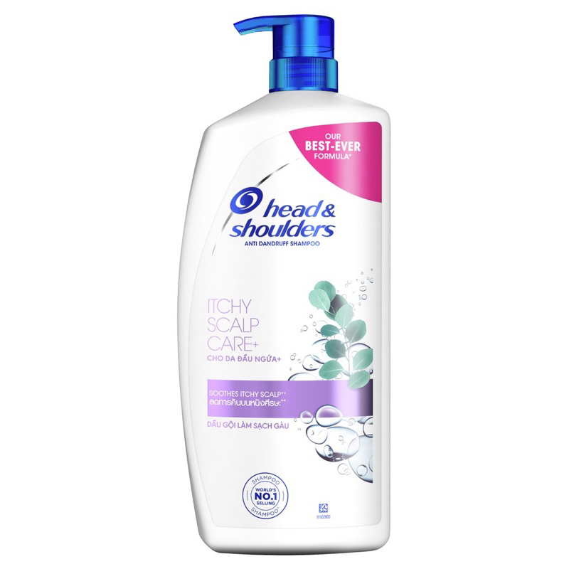 Dầu Gội Head&Shouder Bạc Hà / Da Đầu Ngứa / Hương Chanh / -5oC / Antibac 850g