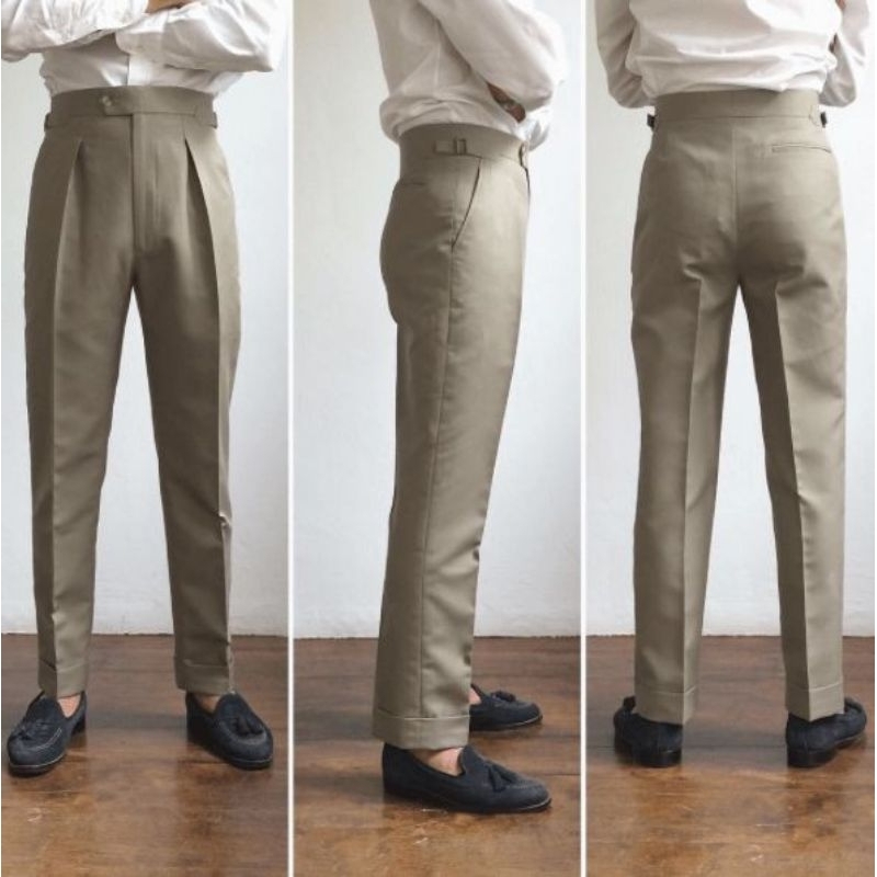 Quần kaki nam sidetab