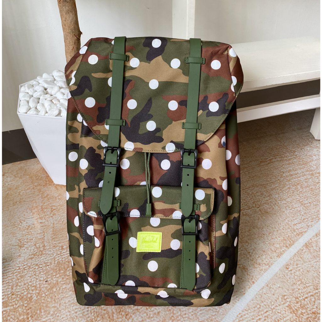 Balo Her.schel Họa Tiết Hoa Hàng X.Dư, Her.schel Little America medium volume backpack