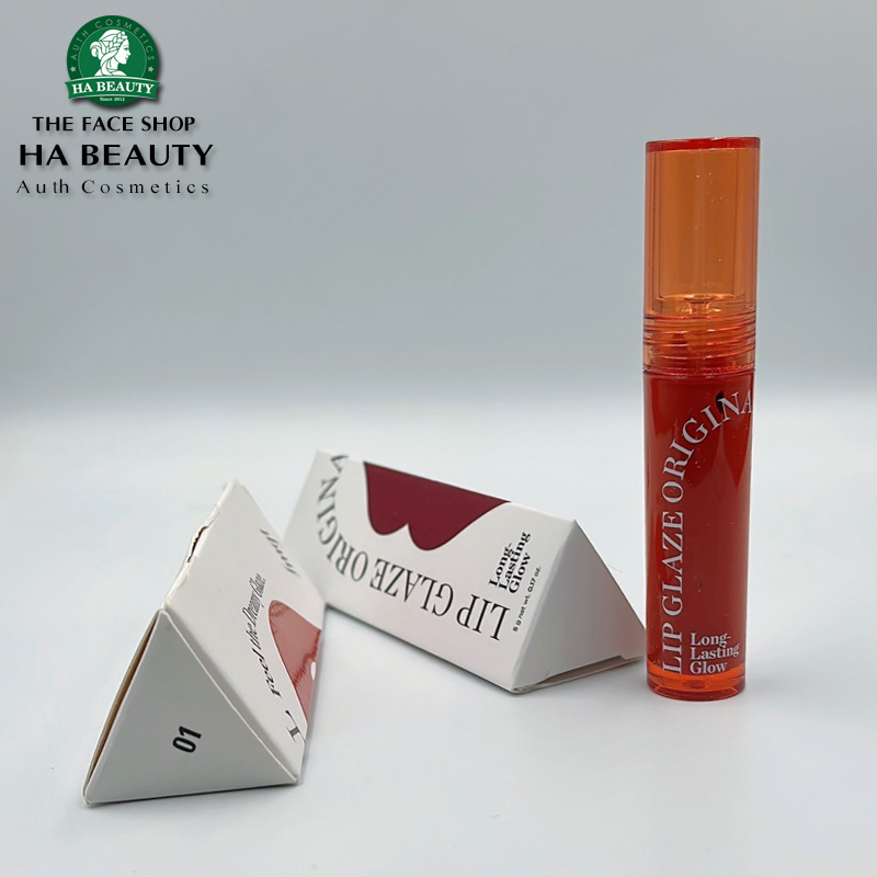 Son kem lì Căng bóng mọng môi THE FACE SHOP fmgt LIP GLAZE Long Lasting Glow 5g