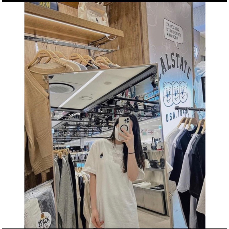 Set Hai Áo Phông Gấu WHO.AU  Hàn Chất Cotton Co Giãn mặc đồ đôi siêu năng động