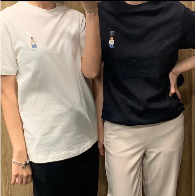 Set Hai Áo Phông Gấu WHO.AU  Hàn Chất Cotton Co Giãn mặc đồ đôi siêu năng động