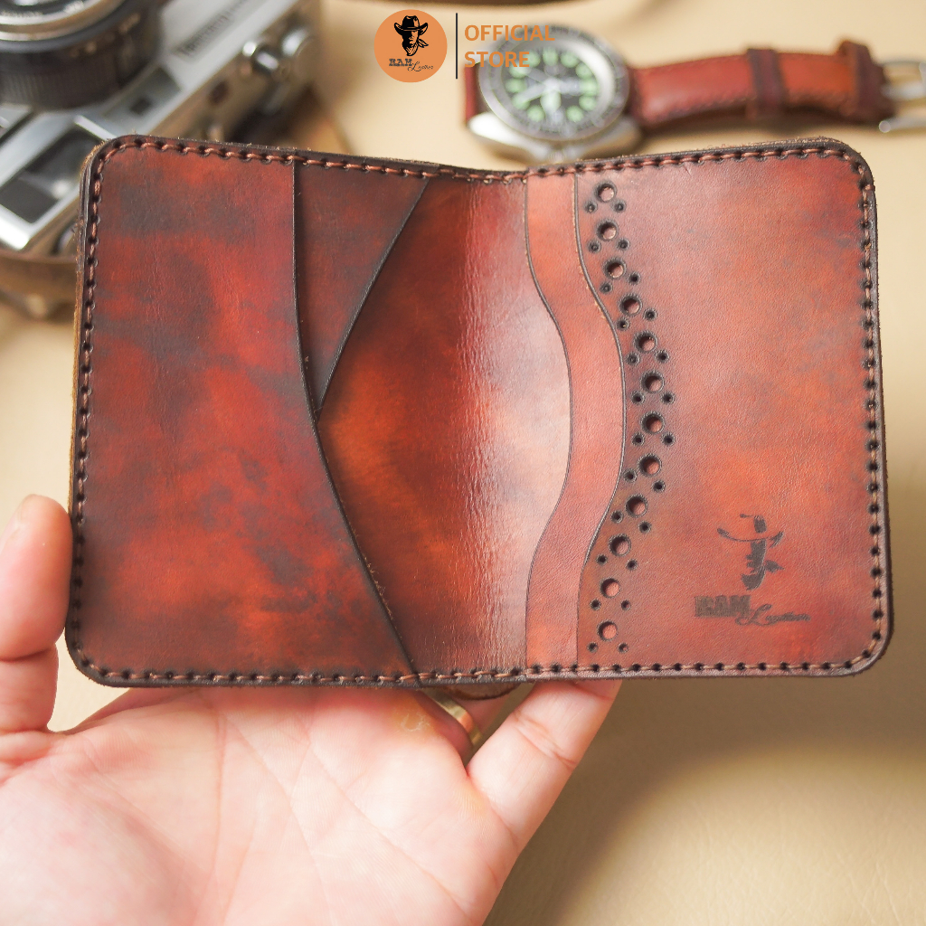 Ví nam Nữ Handmade Da Bò Italia Vegtan RAM Leather One Special Da Bò Italia Vegtan