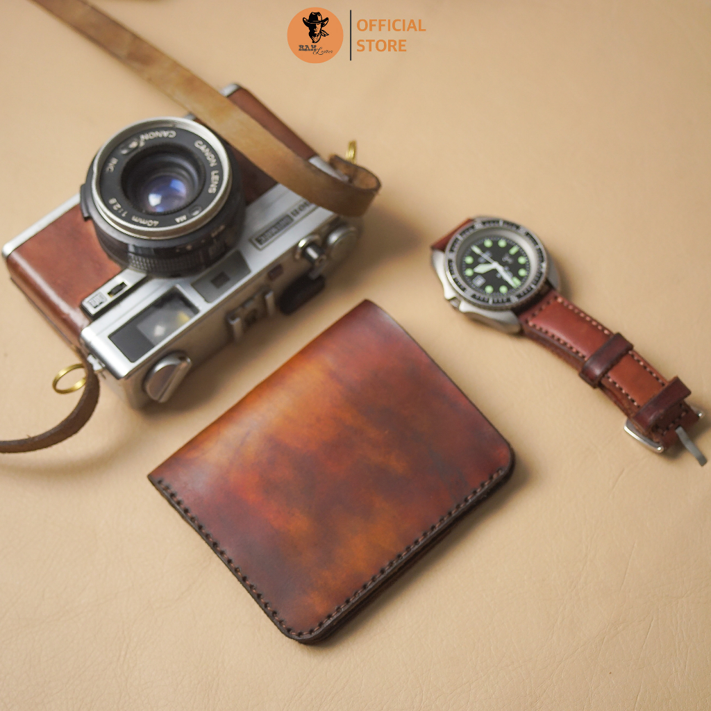 Ví nam Nữ Handmade Da Bò Italia Vegtan RAM Leather One Special Da Bò Italia Vegtan