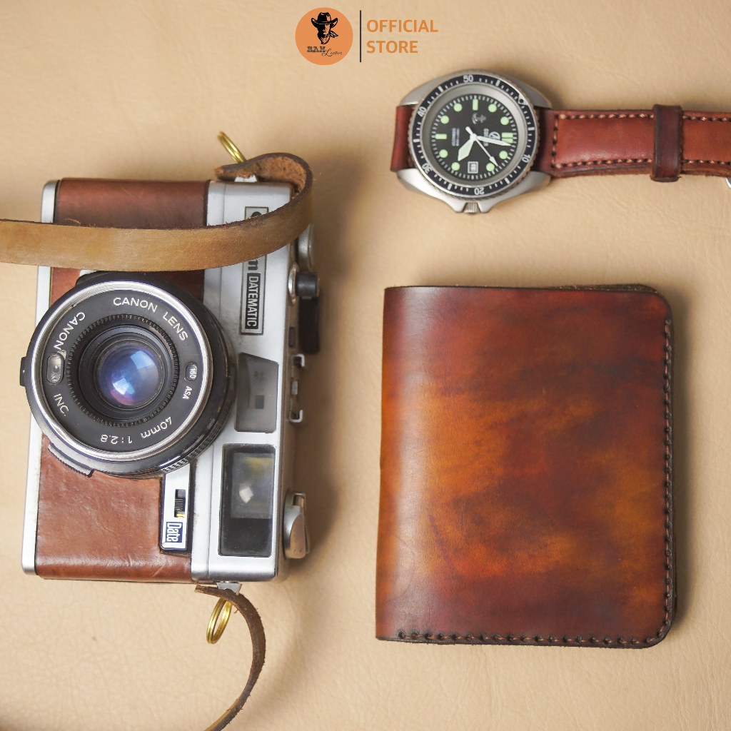 Ví nam Nữ Handmade Da Bò Italia Vegtan RAM Leather One Special Da Bò Italia Vegtan