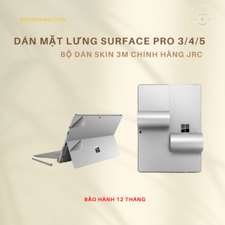 Bộ Dán Mặt Lưng Surface Pro 3/4/5 - Bộ Dán Skin 3M Chính Hãng JRC